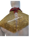 Solid Brass 6 in 1 Ring Medieval Maille Collar High Neck image 3