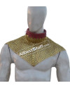 Solid Brass 6 in 1 Ring Medieval Maille Collar High Neck image 6