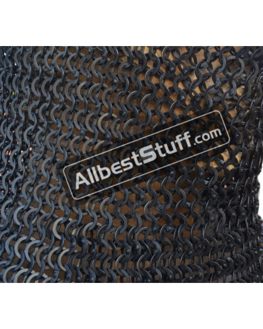 8 MM Wedge Riveted Chain Mail Sheet Alternating Solid Washer image