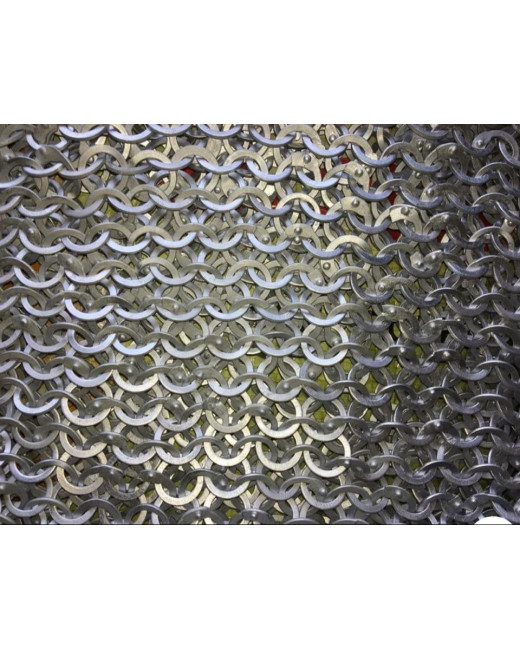 Flat Riveted Flat Solid Aluminum Chainmail Sheet image