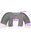 Flat Riveted with Solid 8 mm Rings Chainmail Half Body Shirt image 1