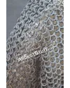 Riveted chainmail voider 8 mm rings stitched fabric image 1