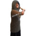 Butted Steel Chain Mail Shirt with Coif Maille Chest 30 inch