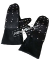 Stainless Steel Maille Mittens with 5 mm Reinforced Leather image 1
