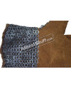 Flat Riveted Solid Ring Leather Chain Mail Mittens image 1