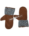 Aluminum Round Riveted Leather Maille Mittens image 2
