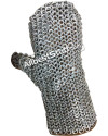 Aluminum Flat Riveted with Solid Rings Maille Mittens image 1