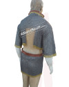 8 mm Flat Riveted with Solid Ring Chainmail Half Body Shirt & Skirt Combo image 4