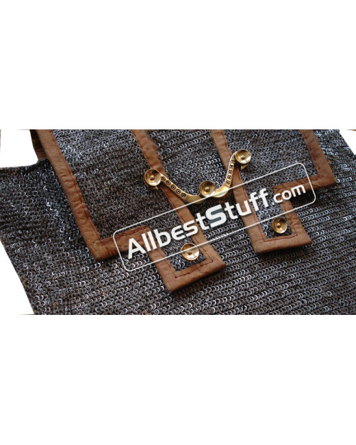 Full Riveted Roman Hamata Maille 6 MM Flat Ring Chest 45 image
