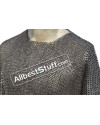Stainless Steel Chainmail Shirt Riveted Chest 50 Full Sleeve image 2