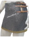 8 mm Flat Riveted Alternating Solid Ring Maille Skirt image 6