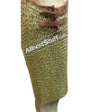 Brass Chain Maille Full Flat Riveted Solid Brass Ring Chain Mail Skirt image 2
