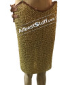 Brass Chain Maille Full Flat Riveted Solid Brass Ring Chain Mail Skirt image 4