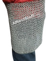 Aluminum Flat Riveted with Alternating Solid Ring Maille Skirt image 5