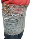 Aluminum Flat Riveted with Alternating Solid Ring Maille Skirt image 1