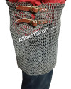 Aluminum Flat Riveted with Alternating Solid Ring Maille Skirt image 3