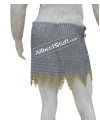 Aluminum Round Riveted Alternating Solid 10 mm Ring Maille Skirt image 2