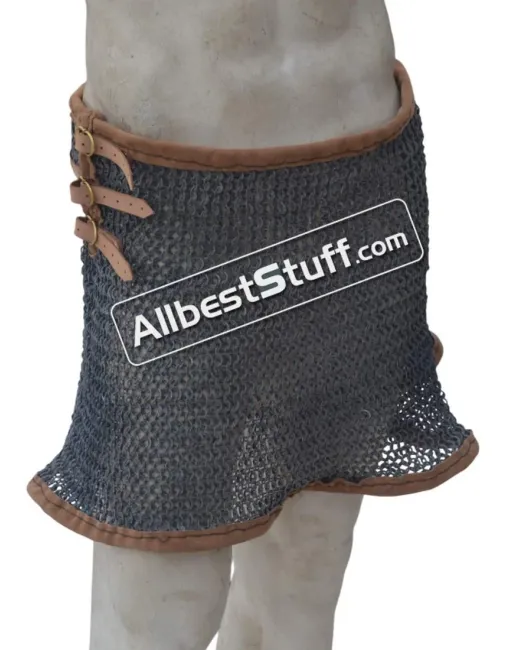 Chainmail Aluminum 10 mm Flat Dome Riveted Maille Skirt