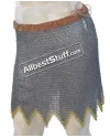 Stainless Steel 6 mm Flat Riveted Alternating Solid Ring Maille Skirt image 3