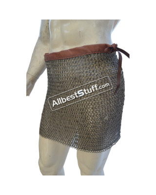 18 Gauge Full Flat Riveted Titanium Maille Skirt