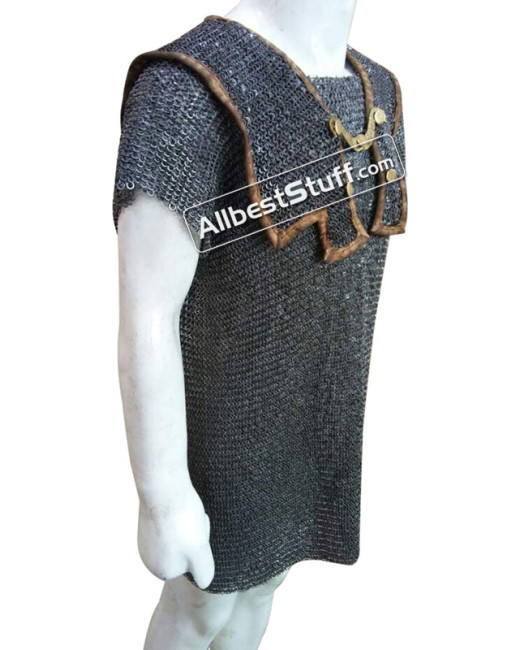 Chain Mail Hamata 6 MM Round Riveted Solid Chest 48 image