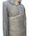 16 Gauge 9 mm Full Round Riveted Chain Maille Hauberk Chest 40 image 2