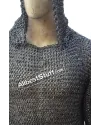 16 Gauge 9 mm Full Round Riveted Chain Maille Hauberk Chest 40 image 4