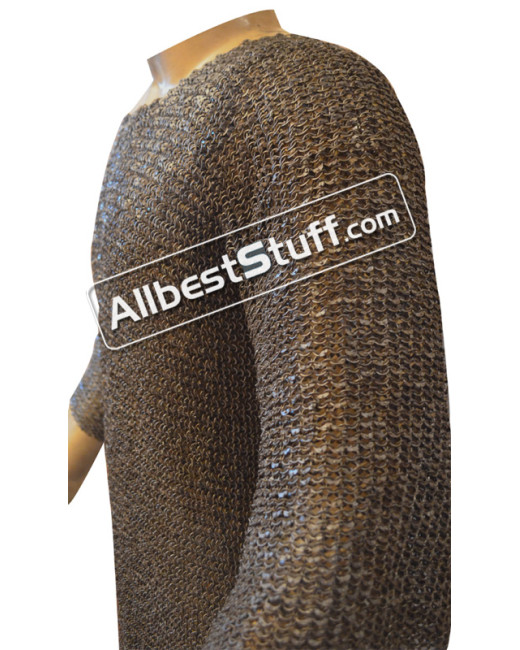Long Sleeve Chest 40 Long Length Chain Mail 6 MM image