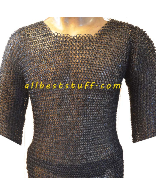 Round Riveted Chain Mail Hauberk Chest 36