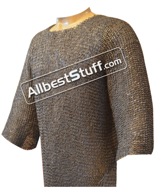 Smaller Ring Medieval Chain Mail Hauberk Large Chest 56 image