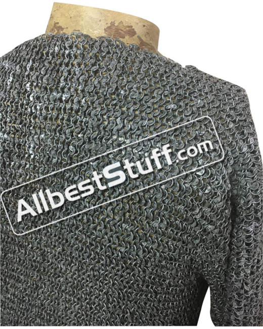 Actual Chest 46 Circumference Maille Shirt 6 MM Round Riveted image