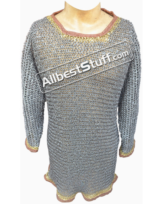 Full Round Riveted 8 mm Chain Maille Byrnie Chest 50 image