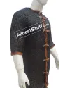 Half Sleeve Chain Mail Hauberk Round Riveted Solid Chest 52 image 5