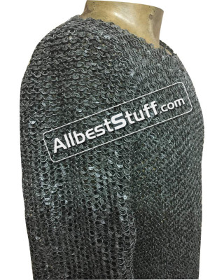 Long Length Dense Chain Mail 6 MM Full Round Riveted Chest 50
