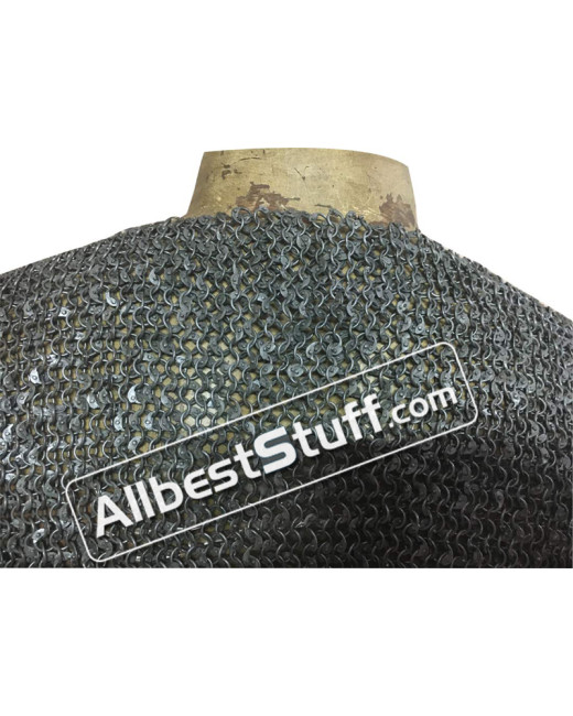 Viking Vest 6 MM Dense Chain Mail Round Riveted Chest 44 image