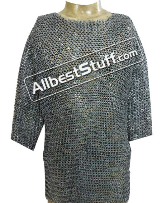 Knight Chainmail Rust Proof Long Length Chest 42 image