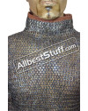 High Collar Titanium Chain Mail Hauberk Chest 40 image 3