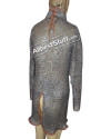 High Collar Titanium Chain Mail Hauberk Chest 40 image 4