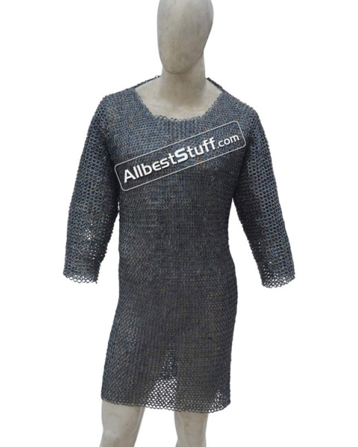 Titanium Chainmail Shirt Flat Riveted Chest 50