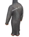 Titanium Flat Riveted Maille Shirt Front Open Close with Leather Strap image 10