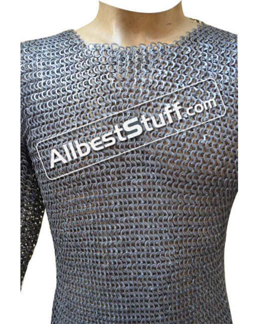 Knight Armour 8 MM Wedge Riveted Maille Shirt Chest 56 image