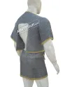 6 mm Flat Riveted with Solid Ring Chainmail Half Body Shirt & Skirt Combo image 12
