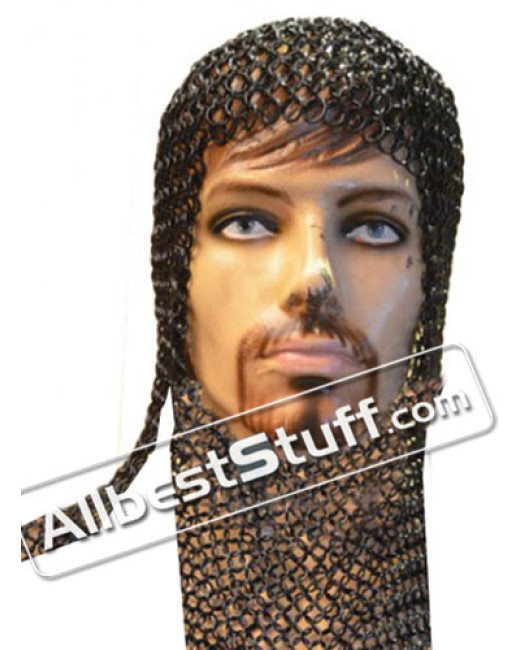 Chain Maille Coif Butted Rings 16 Gauge Rectangle image