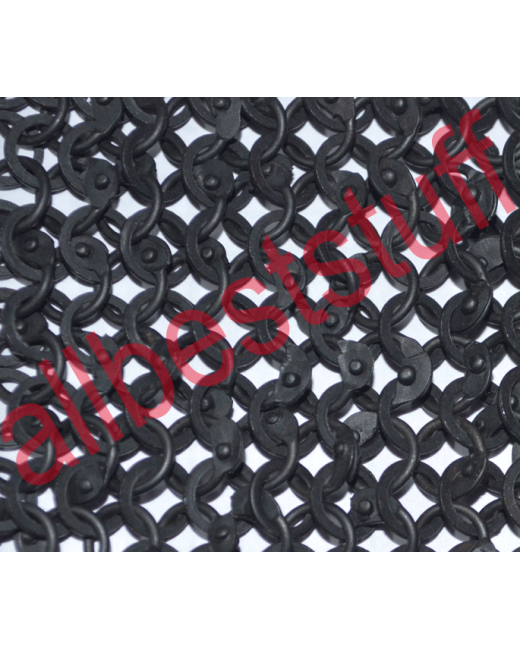Round Riveted with Flat Washer Chain Mail Hood 9 MM image