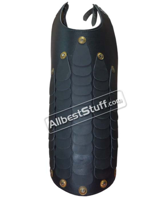 Leather Muscle Breastplate Black Greek Armour Leather Armour image