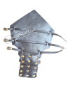 Medieval Leather Gauntlets Hand Protection image 3