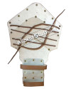 Medieval Leather Gothic Gauntlets Hand Protection Light Brown image 3