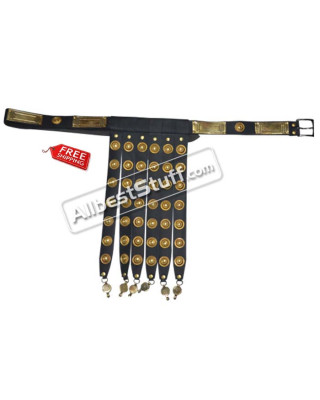 Roman Legionary Light Belt Rome Legion Leather Belt Armor with Brass