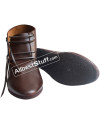 Medieval Ankle Rubber Sole Shoes Hand Made Brown or Black image 2