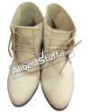 Medieval Ankle Rubber Sole Shoes Hand Made Brown or Black image 1